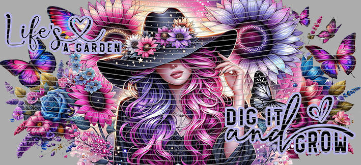 16oz Sunflower Girl-SU-335